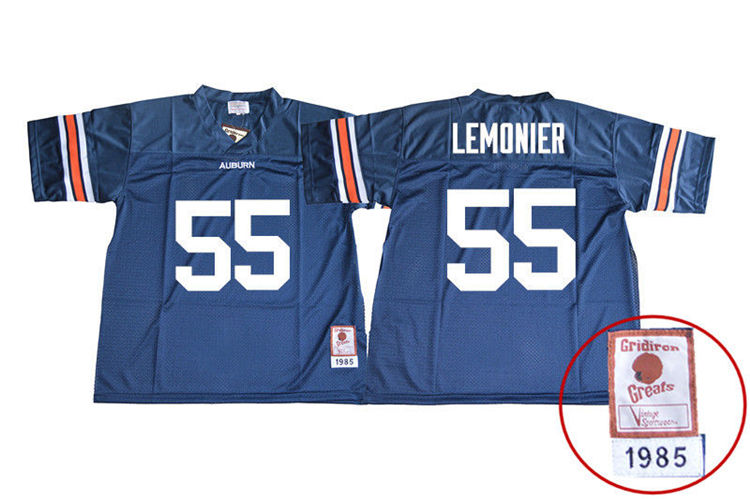 Youth Auburn Tigers #55 Corey Lemonier 1985 Throwback Navy College Stitched Football Jersey